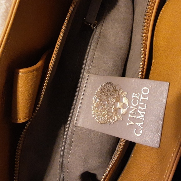 Vince Camuto Leather Tal Croc Embossed Tote Bag - Picture 9 of 10